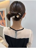 カチモリヘア/タイトヘア/シニヨン/お呼ばれヘア/結婚式