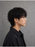 シースルーマッシュ＆シャドウパーマ＆ニュアンスパーマ＆黒髪