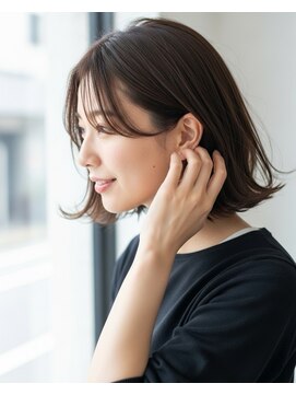 FRAMES 南浦和店【11月6日OPEN(予定)】 ショートボブ髪型20代30代40代前髪あり前髪なし面長丸顔南浦和