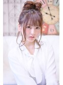 【メイズ東中野・鍛原志行】おくれ毛たくさんお団子アレンジ