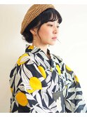 浴衣に似合うカジュアルアレンジ