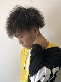 男を上げる!!ツイストパーマ