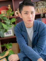 カバーヘア イヴ 戸頭店(COVER HAIR EVE)&nbsp;スタイリッシュな男前アップバングショートm1戸頭20代30代40代