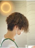 お客様スタイル 20代前下がりウェーブスタイル 宮下誠