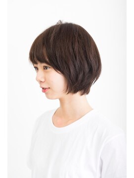 ブレス ヘアアンドスパ 湘南台(bless hair spa) オトナかわいいナチュラルショートボブ