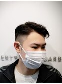 【メンズショート】メリハリツーブロックスタイル