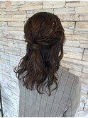 ヘアセット、結婚式お呼ばれヘア