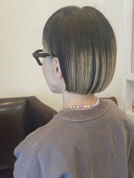 ボタンヘアー 日吉(BoTaN HAIR) ワイドバングボブ/ミニボブ/バレイヤージュ/ハイライト/日吉