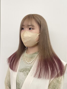 エイト 難波店(EIGHT namba) ベージュ×ピンク