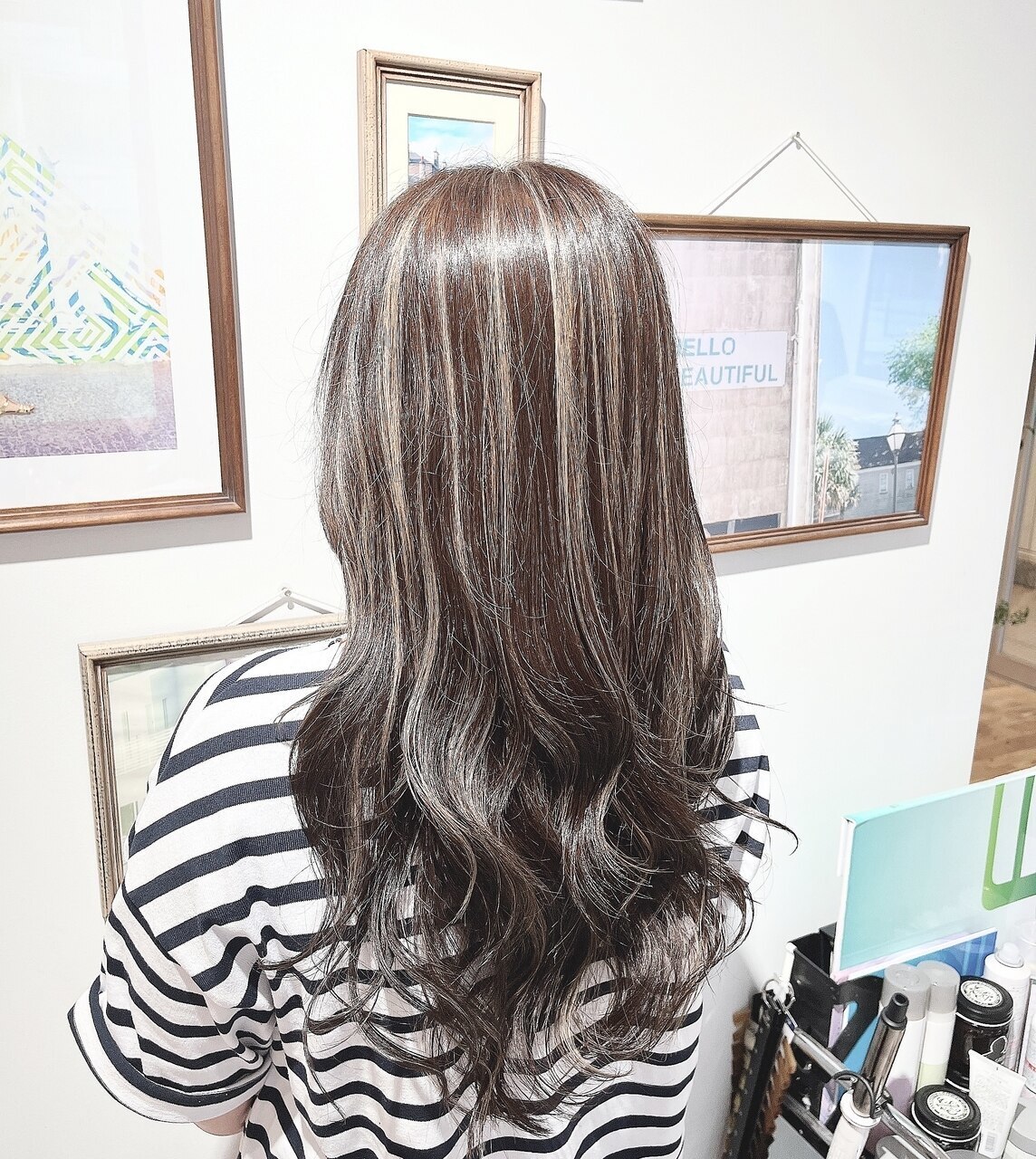 白髪ぼかし×ハイライト：L183479682｜エイト 横須賀中央店(EIGHT