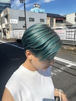 スパークスヘア(Sparks hair)&nbsp;よくインスタとかでみる根本茶色で毛先奇抜な色のやつやん！！