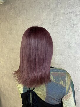 リンク(Link Hair&Spa) 【Link】1回ブリーチピンクラベンダー