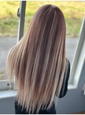 アッシュベージュ×ホワイトメッシュ