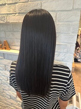 エヌアンドエー 春日部東口店(hair shop N&A) つや髪綺麗なロングストレート 髪質改善Trと秋色カラー#3