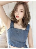 レイヤースタイル×白髪ぼかし系ベージュカラー×BYKARTE TR