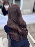 ブリーチなしダブルカラーピンクブラウンラベンダー