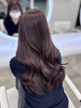 アイシー 表参道(ICY) ブリーチなしダブルカラーピンクブラウンラベンダー