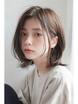 ラナ 新宿(lana) ボブ/前髪無し/ブラウン/【lana hair新宿】
