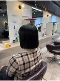 まるみボブ ショートボブ ワイドバングショートボブ 長崎浜の町