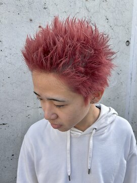 レーヴ(Reve) ペールピンク×スパイキーショート