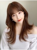 【NEW OPEN】小顔前髪あり後れ毛サイドバングメルティカラー