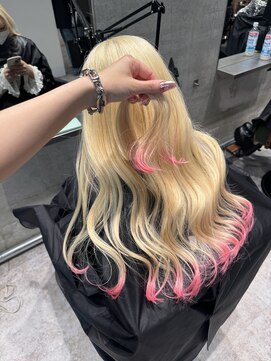 モニカ 栄店(MONIQA) ブロンド 裾カラー