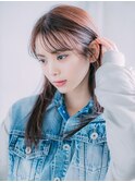 大人ロングレイヤースタイル