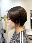 《Mimosa》 くびれショート ブルーグレージュ
