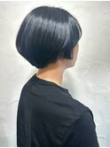 マッシュショート ブリーチカラー ハイトーン ショートボブ 20代