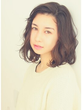 ワースホワイル(WORTH WHILE) クラゲヘアーオリーブグレーココアベージュインナーブリーチ