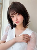 アフロート エル 錦糸町(AFLOAT L) 【20代30代】小顔レイヤーミディアム/黒髪/暗髪/ココアベージュ