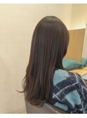  ピンクベージュのロングスタイル 