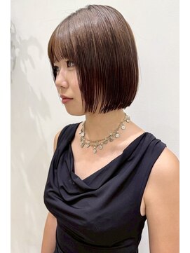 イーズ 鎌倉(e's) 《e'sイーズ鎌倉》大人ボブ/ショコラブラウン/ミディアムボブ