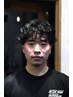 【新規シュン指名男性限定】カット＋デザインパーマ＋高濃度炭酸泉　￥10000