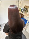 40代/カシスブラウン８トーン/ロングストレート【M3D新宿】