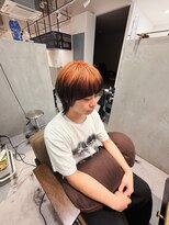 キュエム(Cuem)&nbsp;【Cuem 菅原】men'sオレンジルーツカラーケアブリーチ古着お洒落