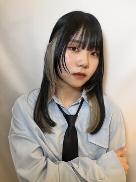 サラビューティーサイト 志免店(SARA Beauty Sight) 【志免】ウルフレイヤー/インナーカラー/ミルクティベージュ