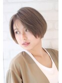 大人可愛いモテBOB☆トップふんわり前下がり襟足短めショート☆