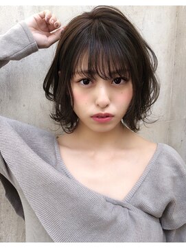 ラノバイヘアー(Lano by HAIR) 【Lano by HAIR】関亜梨佐 黒髪暗髪アッシュ小顔ショート
