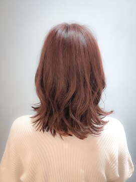 レガロ(REGALO) 【リアルサロンワーク】外ハネミディ×ピンクバイオレット