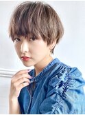 【December】大人かわいい ブランジュ 前髪ありマッシュショート
