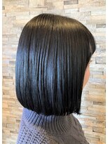 デュアリテ(dualite)&nbsp;『 まとまるボブ　ブルーアッシュ　ツヤ感暗髪　透明感 』