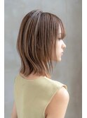 大人かわいいマロンベージュインナーハイライト