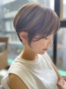 ヌード(NUDE) 「NUDE」# 透明感 小顔補正立体カット 涼しげヘア ボブショート