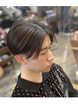 カルナヘアー(carna hair) 前下がりショート ツーブロック イルミナカラー ベージュ系