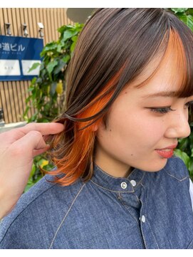アクト 十条店(ACT) オレンジインナーカラー/前髪インナー/オレンジカラー