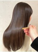 チョコレートグレージュ×髪質改善トリートメント