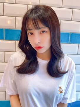 レーヴバイロンド 仙台(Reve by Lond) 韓国風シースルーバング大人フェミニンレイヤーくびれ巻き