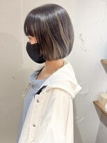 ラミエ バイ メルト 吉祥寺(lamie by melt)&nbsp;"久保田"シースルーバングまとまるボブ切りっぱなしカット