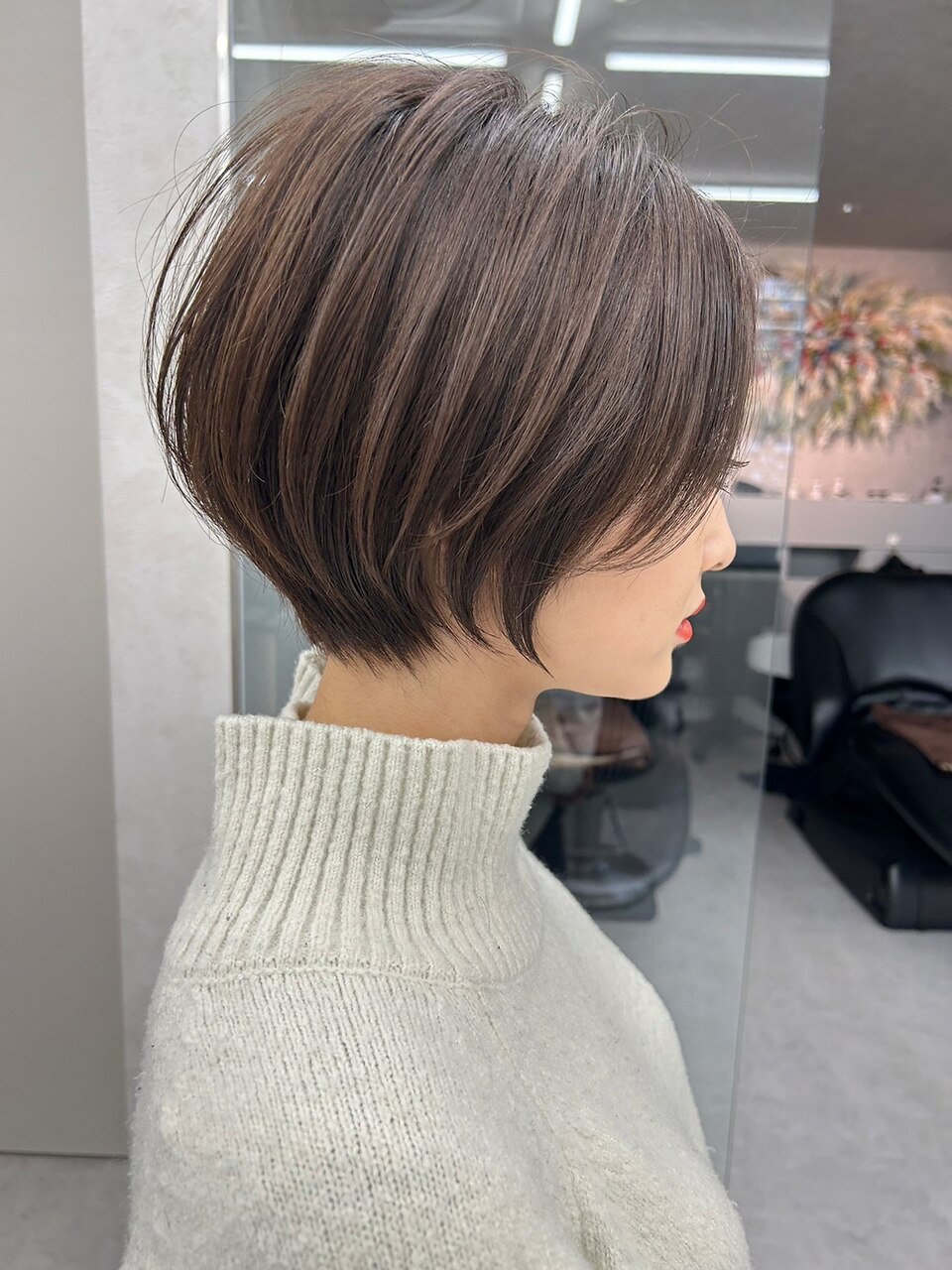 ショコラアッシュベージュカラーボブ大人ショートボブショート